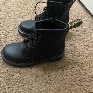 Dr. Martens Black Kids Boots